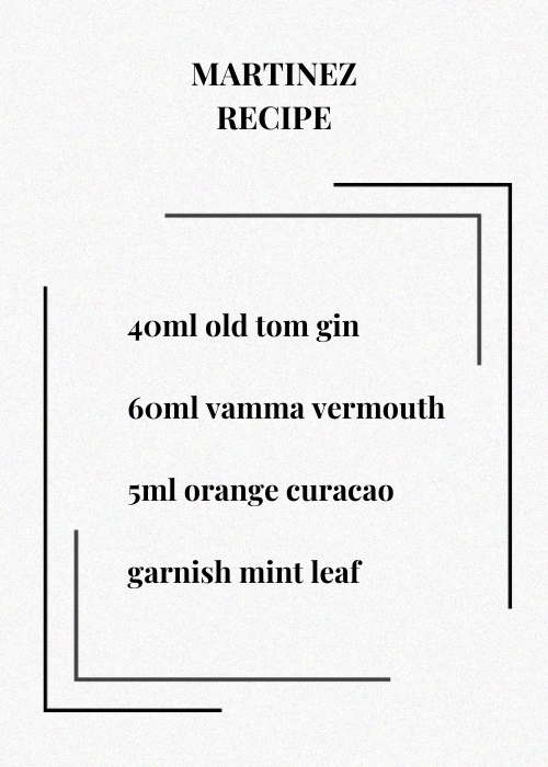 MARTINEZ RECIPE